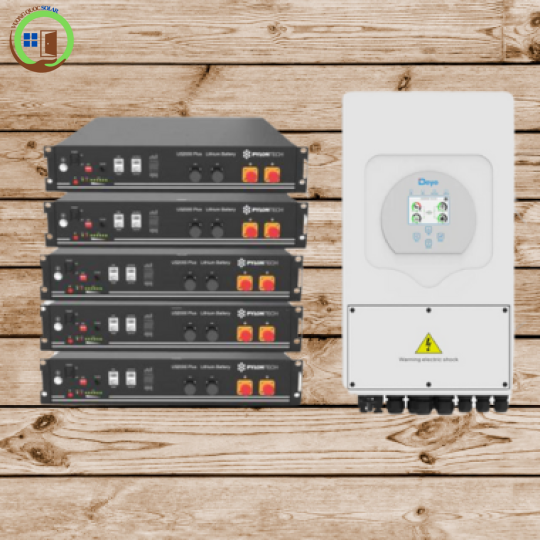 Hệ thống điện mặt trời hòa lưới có lưu trữ 07kWp