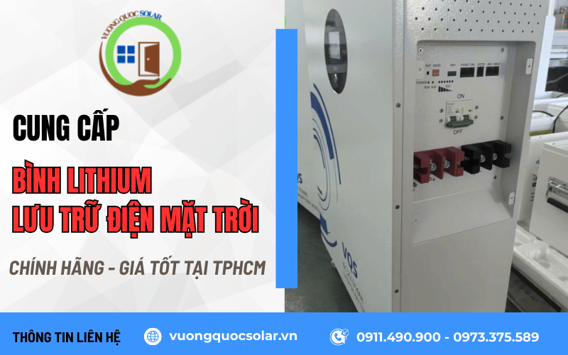 bình lithium lưu trữ điện mặt trời TPHCM