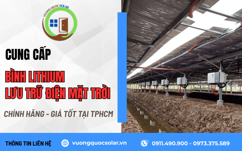 bình lithium lưu trữ điện mặt trời TPHCM