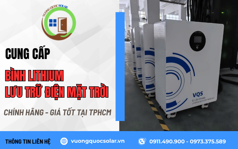 bình lithium lưu trữ điện mặt trời TPHCM