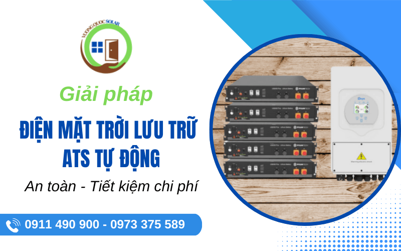 giải pháp điện mặt trời lưu trữ - ATS tự động