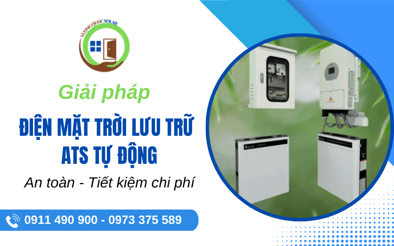 giải pháp điện mặt trời lưu trữ - ATS tự động