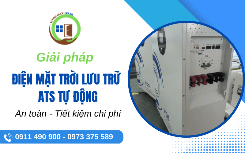 giải pháp điện mặt trời lưu trữ - ATS tự động