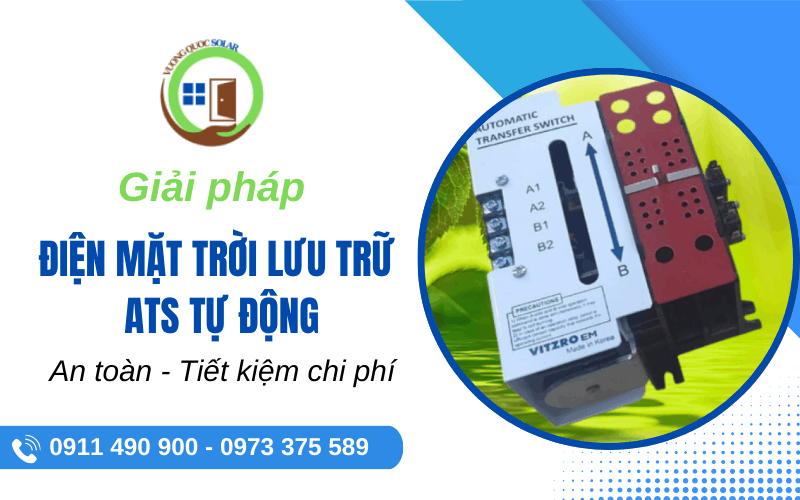 giải pháp điện mặt trời lưu trữ - ATS tự động