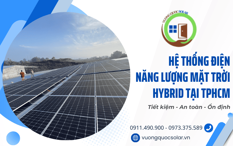 hệ thống điện năng lượng mặt trời hybrid tại TPHCM